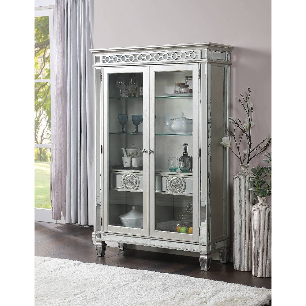ACME 66166 Varian Curio, Mirrored & Antique Platinum