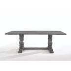 ACME 66180 Leventis Dining Table, Weathered Gray (1Set/2Ctn)