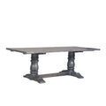 ACME 66180 Leventis Dining Table, Weathered Gray (1Set/2Ctn)