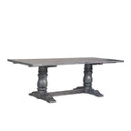 ACME 66180 Leventis Dining Table, Weathered Gray (1Set/2Ctn)