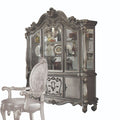 ACME 66824 Versailles Hutch & Buffet, Antique Platinum (1Set/2Ctn)