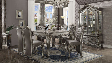 ACME 66835 Versailles Counter Height Table, Antique Platinum