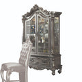 ACME 66838 Versailles Curio Cabinet, Antique Platinum (1Set/2Ctn)