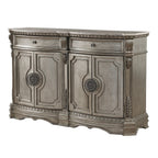 ACME 66925 Northville Server with Marble Top, Antique Silver