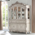 ACME 67444 Gorsedd Hutch & Buffet, Antique White (1Set/2Ctn)