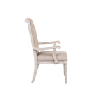 ACME 67533 Wynsor Arm Chair (Set-2), Fabric & Antique Champagne