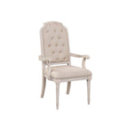 ACME 67533 Wynsor Arm Chair (Set-2), Fabric & Antique Champagne