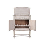 ACME 67536 Wynsor Wine Cabinet, Antique Champagne