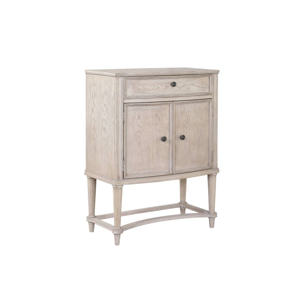 ACME 67536 Wynsor Wine Cabinet, Antique Champagne