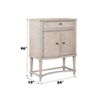 ACME 67536 Wynsor Wine Cabinet, Antique Champagne