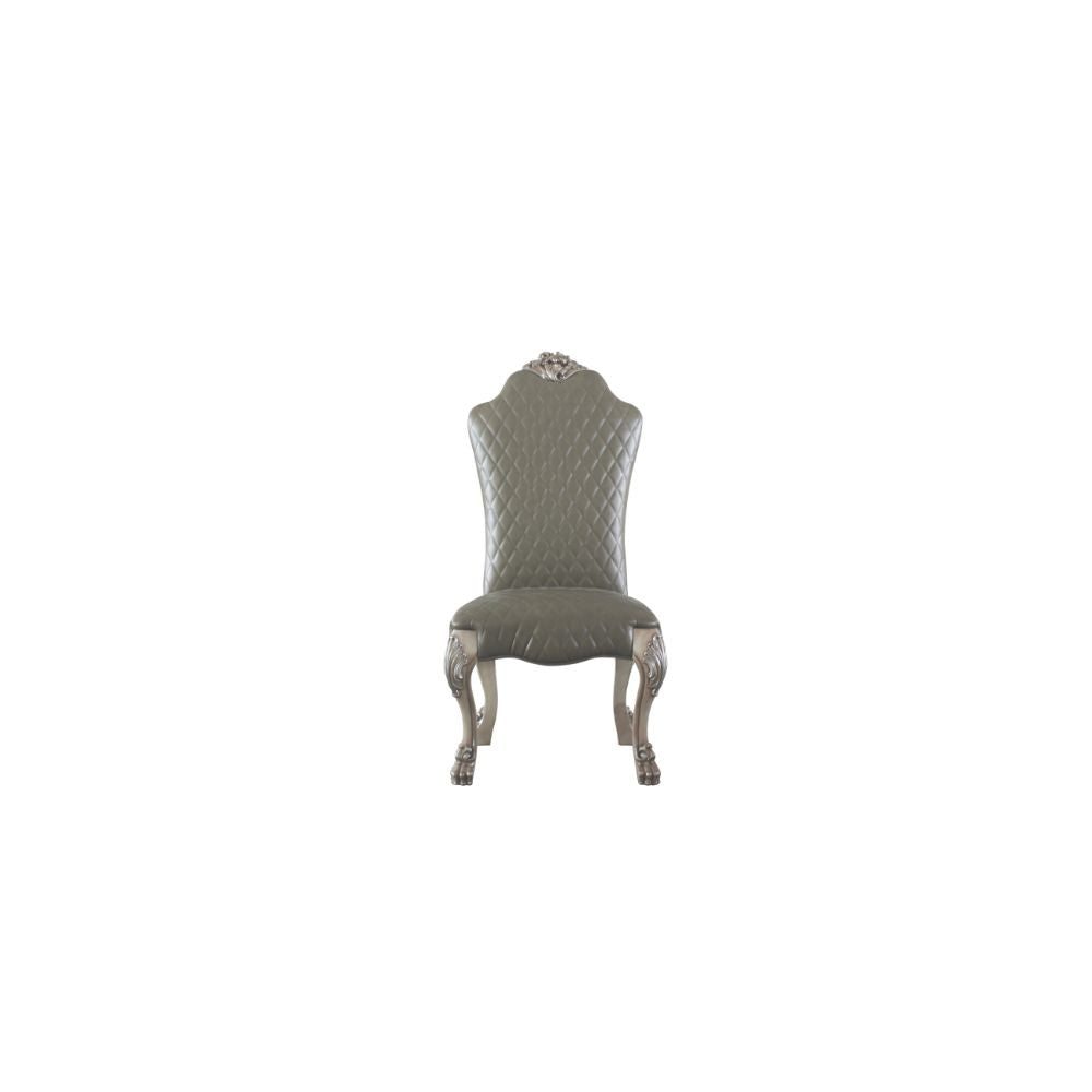 ACME 68172 Dresden Side Chair (Set-2), Vintage Bone White & PU