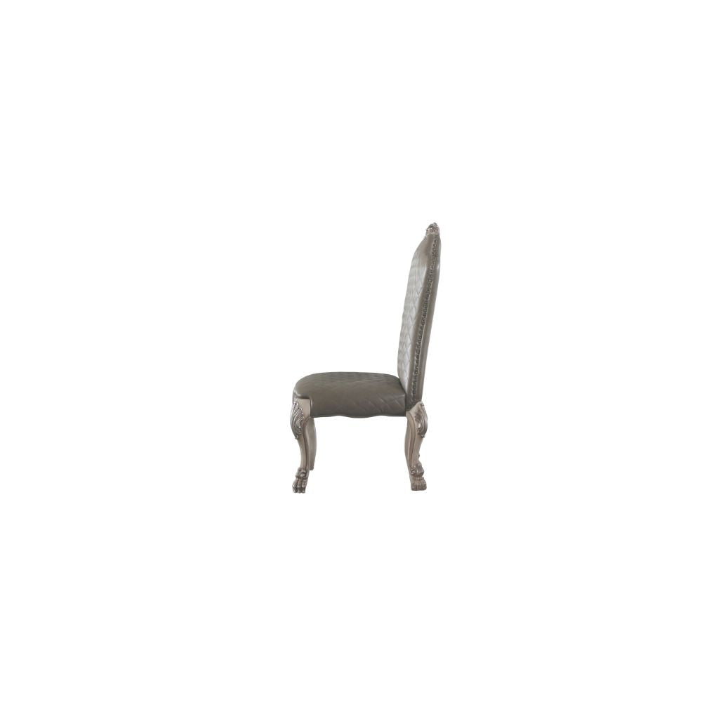 ACME 68172 Dresden Side Chair (Set-2), Vintage Bone White & PU