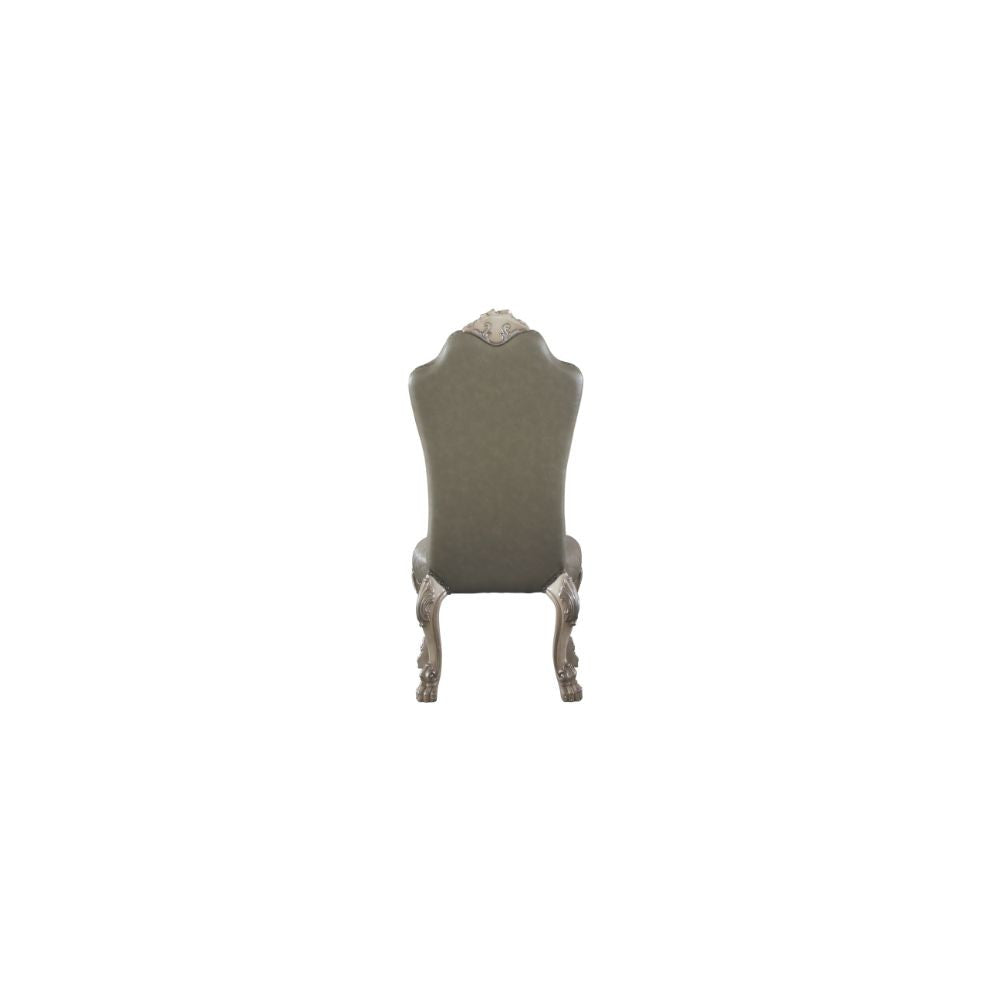 ACME 68172 Dresden Side Chair (Set-2), Vintage Bone White & PU