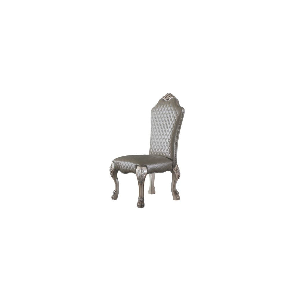 ACME 68172 Dresden Side Chair (Set-2), Vintage Bone White & PU