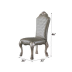 ACME 68172 Dresden Side Chair (Set-2), Vintage Bone White & PU