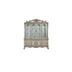 ACME 68177 Dresden Hutch & Buffet, Vintage Bone White