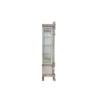 ACME 68182 Dresden Curio Cabinet, Vintage Bone White