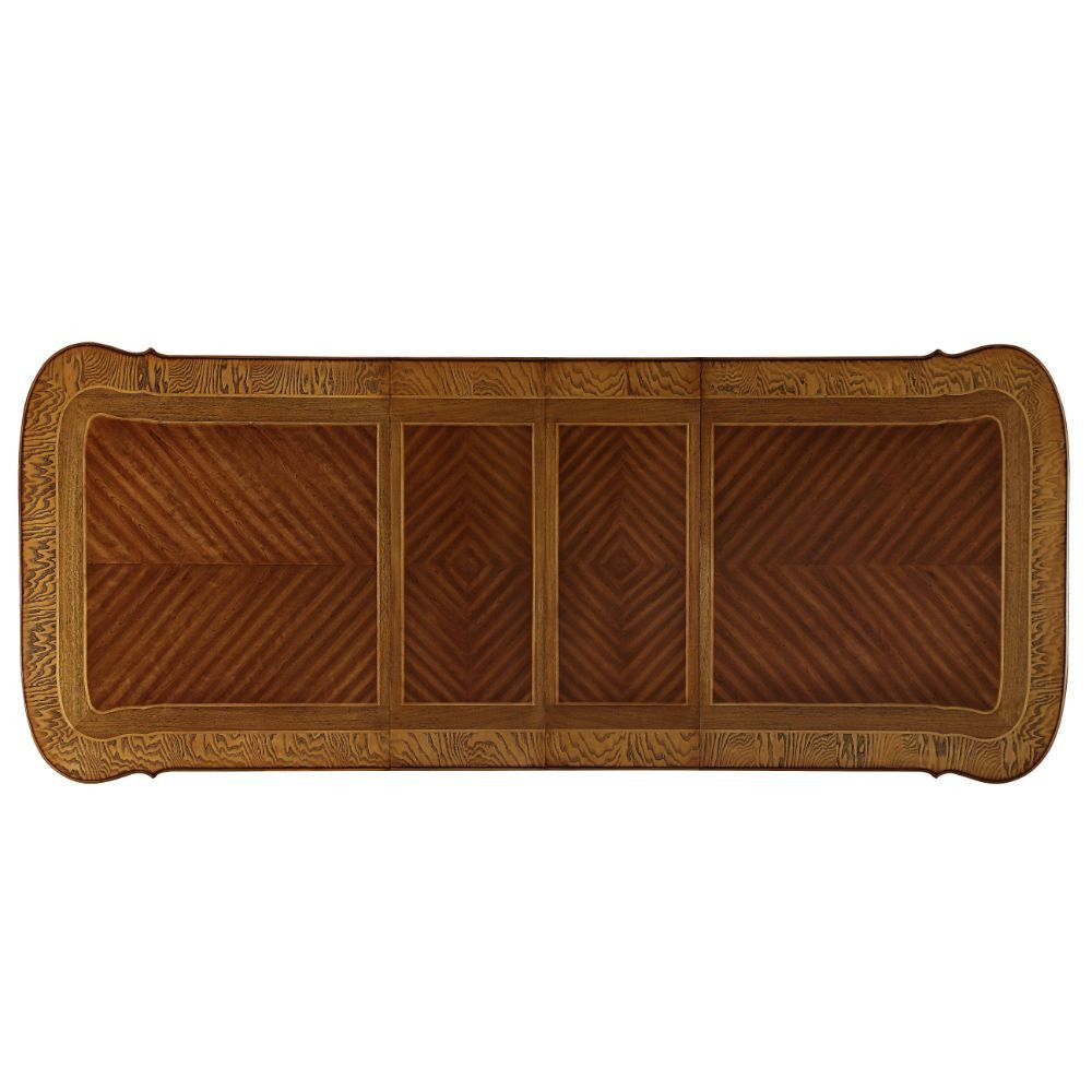 ACME 68220 Picardy Dining Table, Cherry Oak