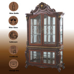ACME 68229 Picardy Curio Cabinet, Cherry Oak
