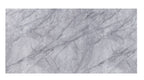 ACME 68265 Satinka Dining Table, Light Gray Printed Faux Marble & Mirrored Silver Finish