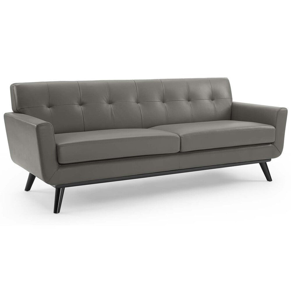 Modway EEI-3733 Engage Top-Grain Leather Living Room Lounge Sofa
