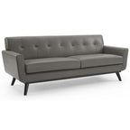 Modway EEI-3733 Engage Top-Grain Leather Living Room Lounge Sofa