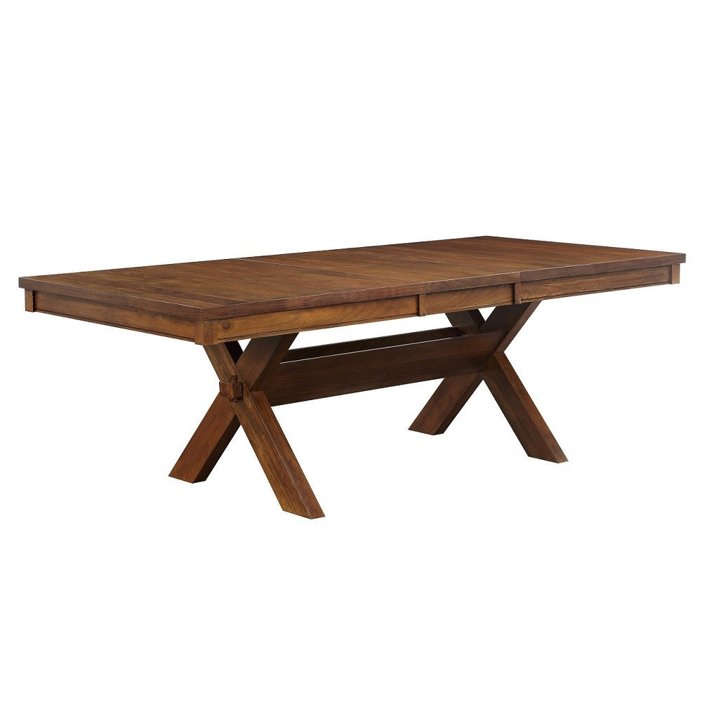 ACME 70000 Apollo Dining Table, Walnut (1Set/2Ctn)