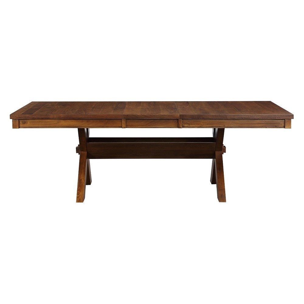 ACME 70000 Apollo Dining Table, Walnut (1Set/2Ctn)
