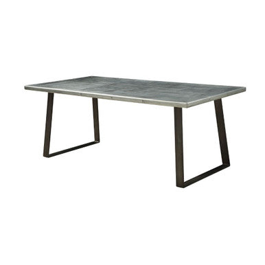 ACME 70105 Kaylia Dining Table, Aluminum & Gunmetal