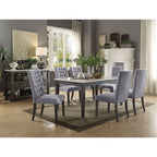 ACME 70165 Merel Dining Table, White Marble & Gray Oak
