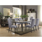ACME 70165 Merel Dining Table, White Marble & Gray Oak