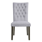 ACME 70168 Merel Side Chair (Set-2), Gray Linen & Gray Oak