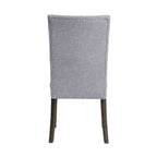 ACME 70168 Merel Side Chair (Set-2), Gray Linen & Gray Oak