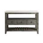ACME 70169 Merel Server, White Marble & Gray Oak