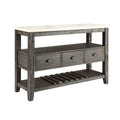 ACME 70169 Merel Server, White Marble & Gray Oak