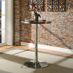 ACME 70425 Brancaster Bar Table, Retro Brown TGL & Aluminum