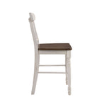ACME 70432 Dylan Counter Height Chair (Set-2), Buttermilk & Oak