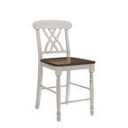 ACME 70432 Dylan Counter Height Chair (Set-2), Buttermilk & Oak