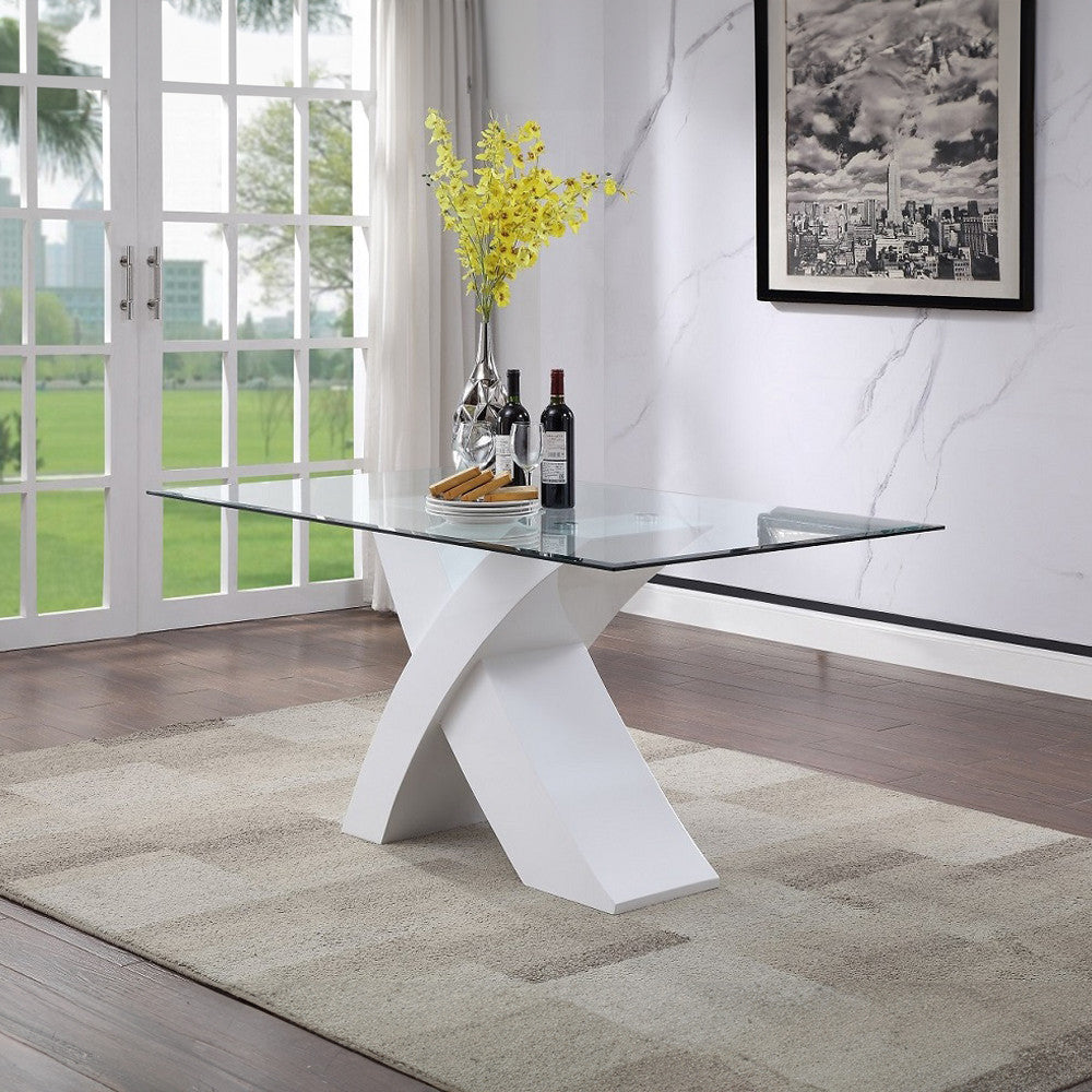 ACME 71105 Pervis White Dining Table