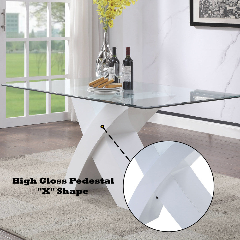 ACME 71105 Pervis White Dining Table  6