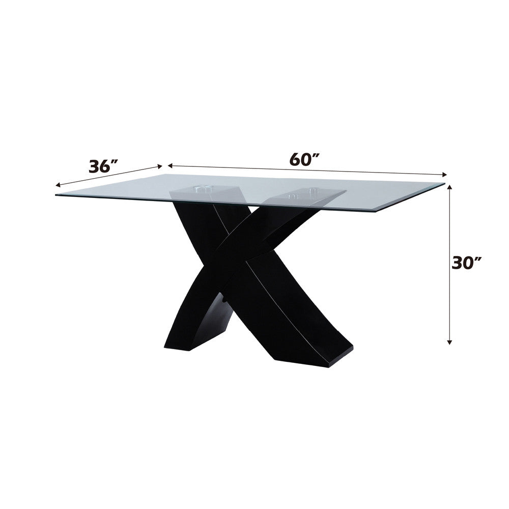 ACME 71110 Pervis Black Dining Table  1