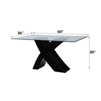 ACME 71110 Pervis Black Dining Table  1