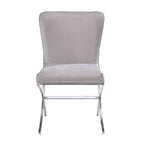 ACME 71182 Daire Side Chair (Set-2), Velvet & Chrome
