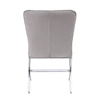 ACME 71182 Daire Side Chair (Set-2), Velvet & Chrome