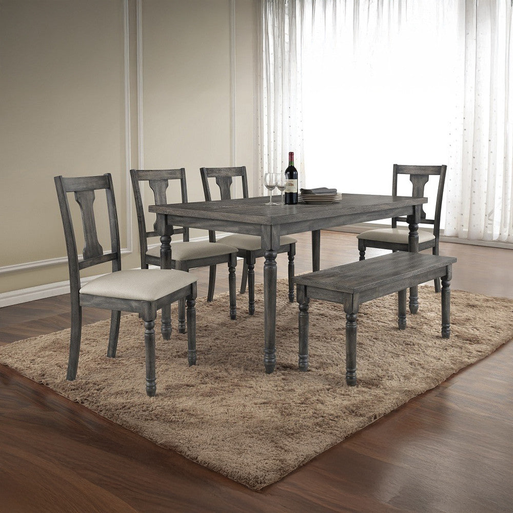 ACME 71438 Wallace Bench, Weathered Gray