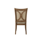 ACME 71767 Harald Side Chair (Set-2), Beige PU & Gray Oak