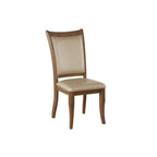 ACME 71767 Harald Side Chair (Set-2), Beige PU & Gray Oak