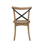 ACME 71777 Kendric Side Chair (Set-2), Rustic Oak