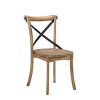 ACME 71777 Kendric Side Chair (Set-2), Rustic Oak