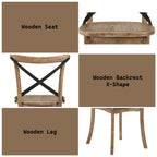 ACME 71777 Kendric Side Chair (Set-2), Rustic Oak
